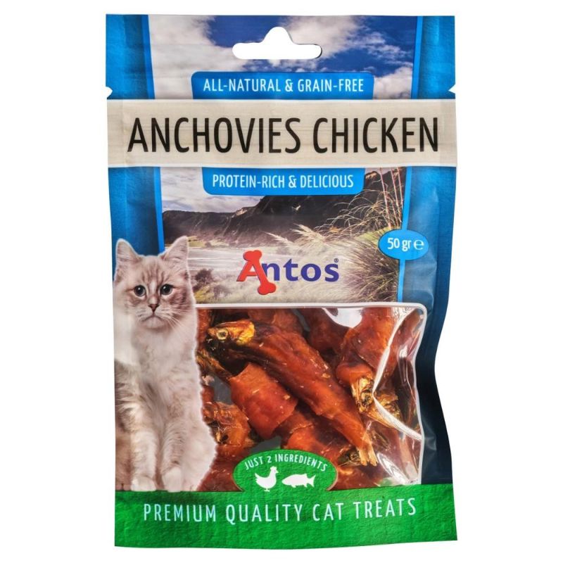 ANTOS Anchovies+Chicken skanėstai katėms 50g (12)